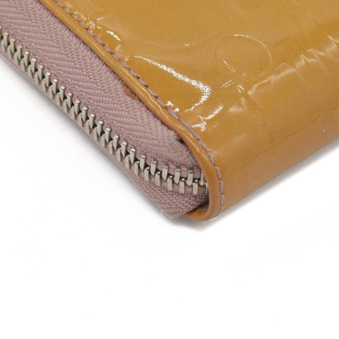 $650 Christian Dior Oblique Trotter Patent Leather Zip Around Long Wallet CONSIGNMENT