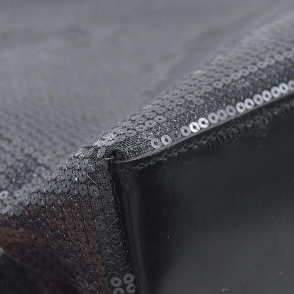 $2100 Prada Enameled Metal Triangle Sequin Tote Bag