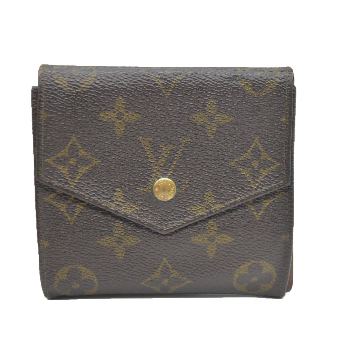 Louis Vuitton Monogram Portefeiulle Elise Trifold Wallet Brown MI0961
