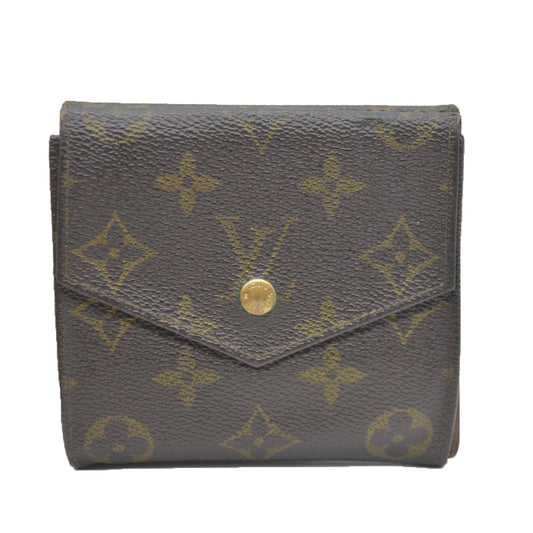 Louis Vuitton Monogram Portefeiulle Elise Trifold Wallet Brown MI0961