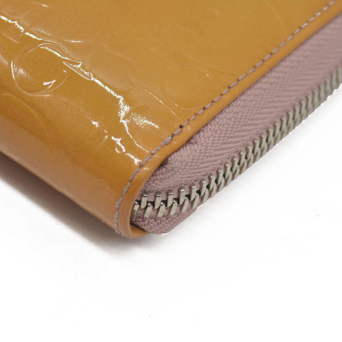 $650 Christian Dior Oblique Trotter Patent Leather Zip Around Long Wallet CONSIGNMENT