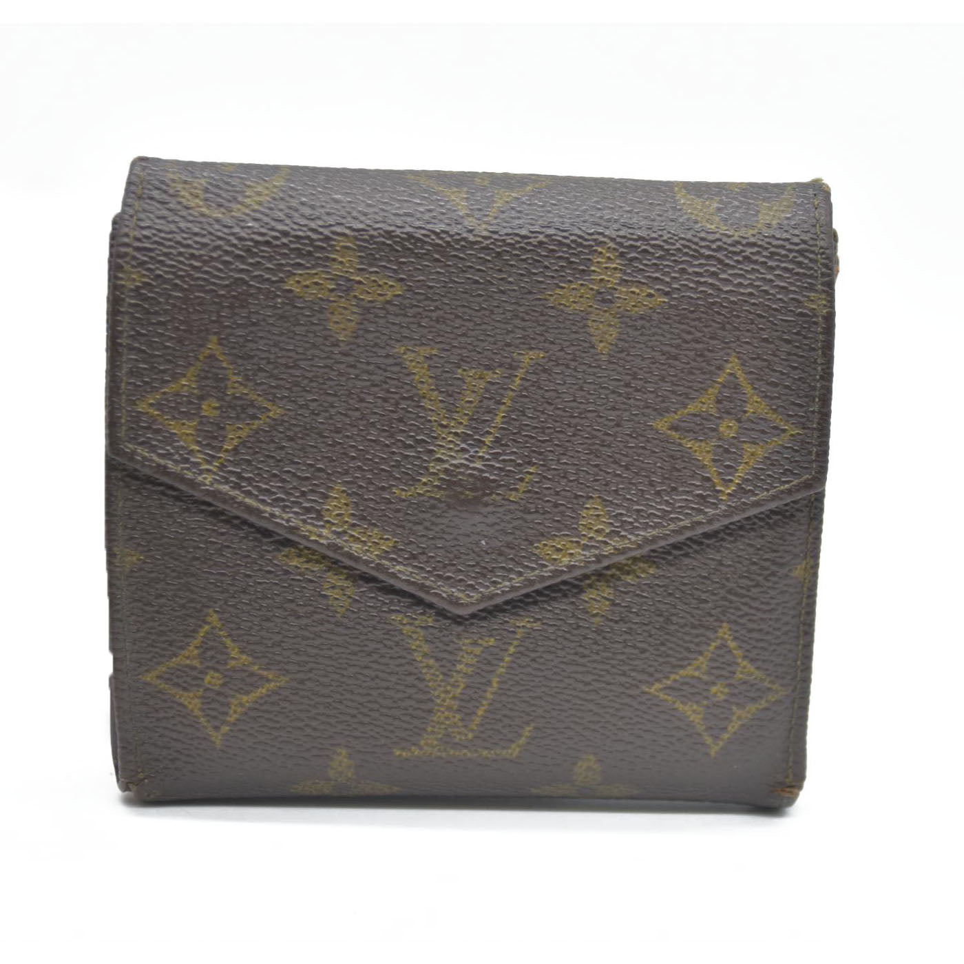 Louis Vuitton Monogram Portefeiulle Elise Trifold Wallet Brown MI0961