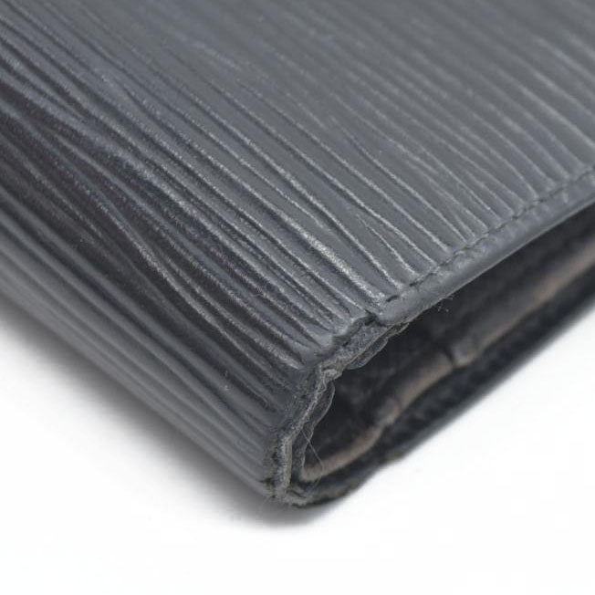 AUCTION $775 Louis Vuitton  Epi French Purse Wallet Black MI0080