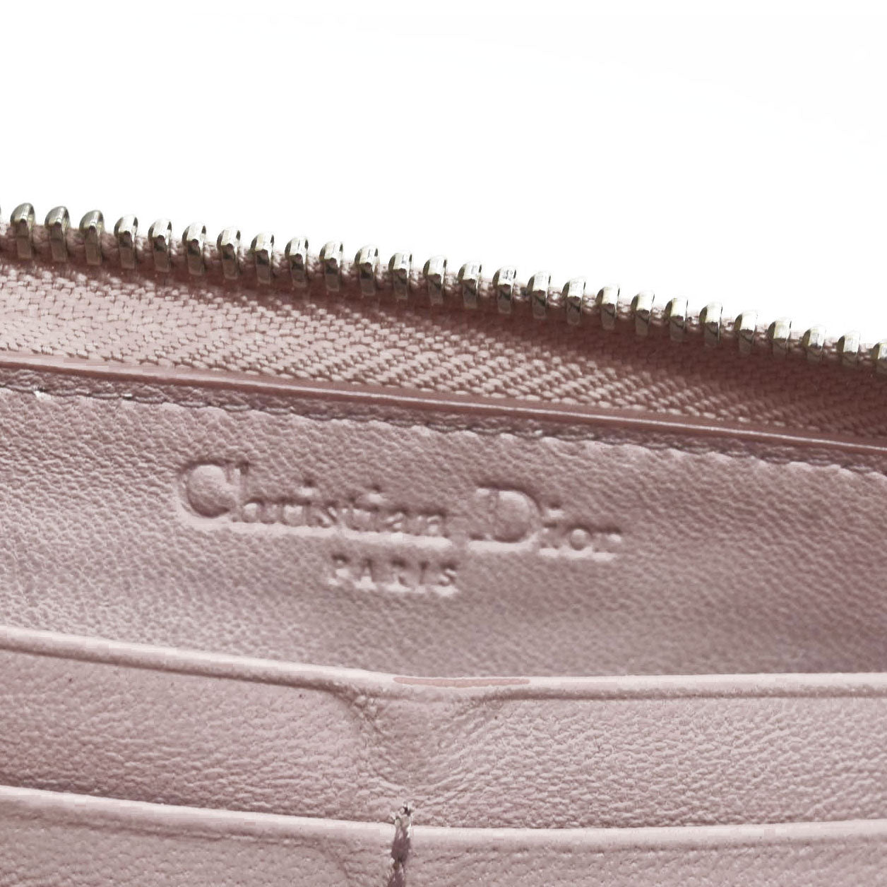 $650 Christian Dior Oblique Trotter Patent Leather Zip Around Long Wallet CONSIGNMENT
