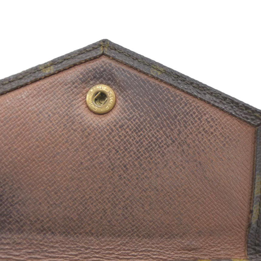 Louis Vuitton Monogram Portefeiulle Elise Trifold Wallet Brown MI0961