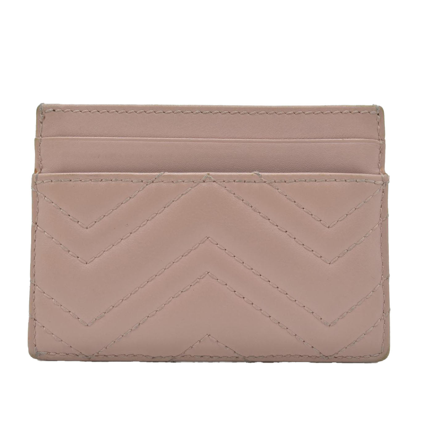 $370 Gucci  Double G Logo Leather Card Holder