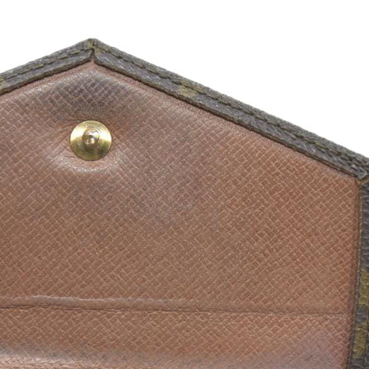 Louis Vuitton Monogram Portefeiulle Elise Trifold Wallet Brown MI0961