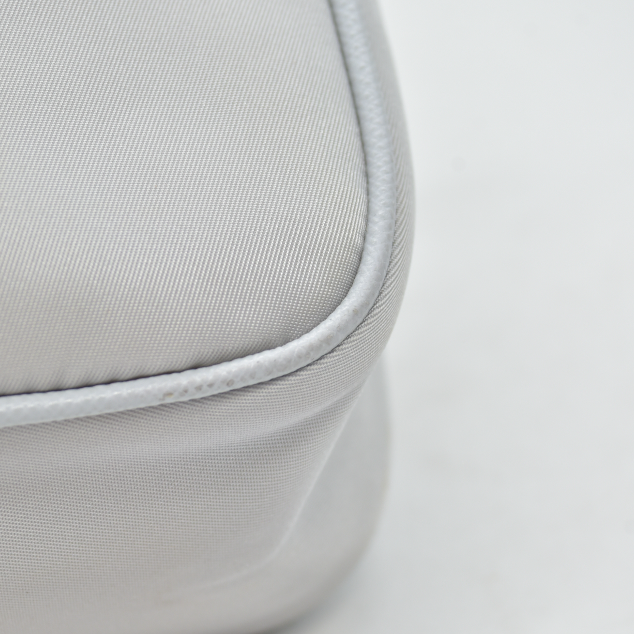 $2250 Prada Nylon Re-Edition 2005 Shoulder Bag Silver