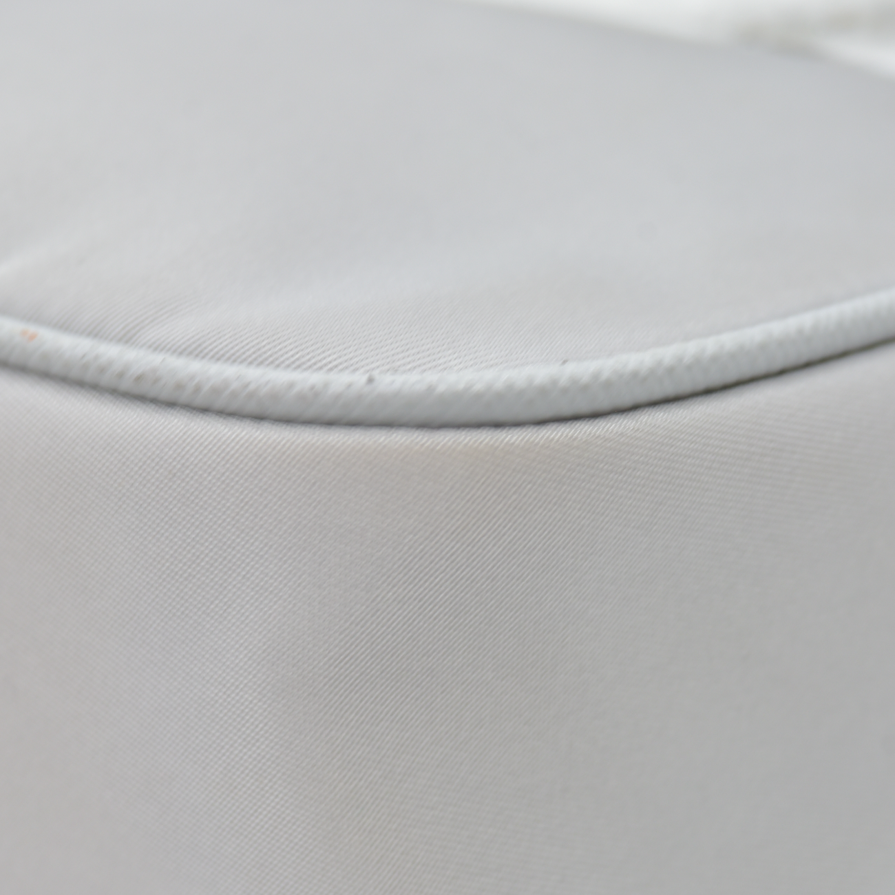 $2250 Prada Nylon Re-Edition 2005 Shoulder Bag Silver