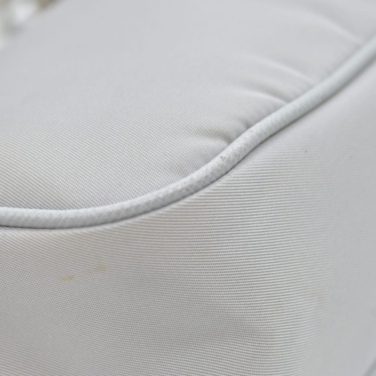$2250 Prada Nylon Re-Edition 2005 Shoulder Bag Silver