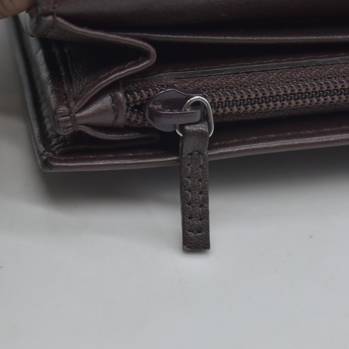 $790 Gucci Guccissima Continental Wallet Dark Brown CONSIGNMENT