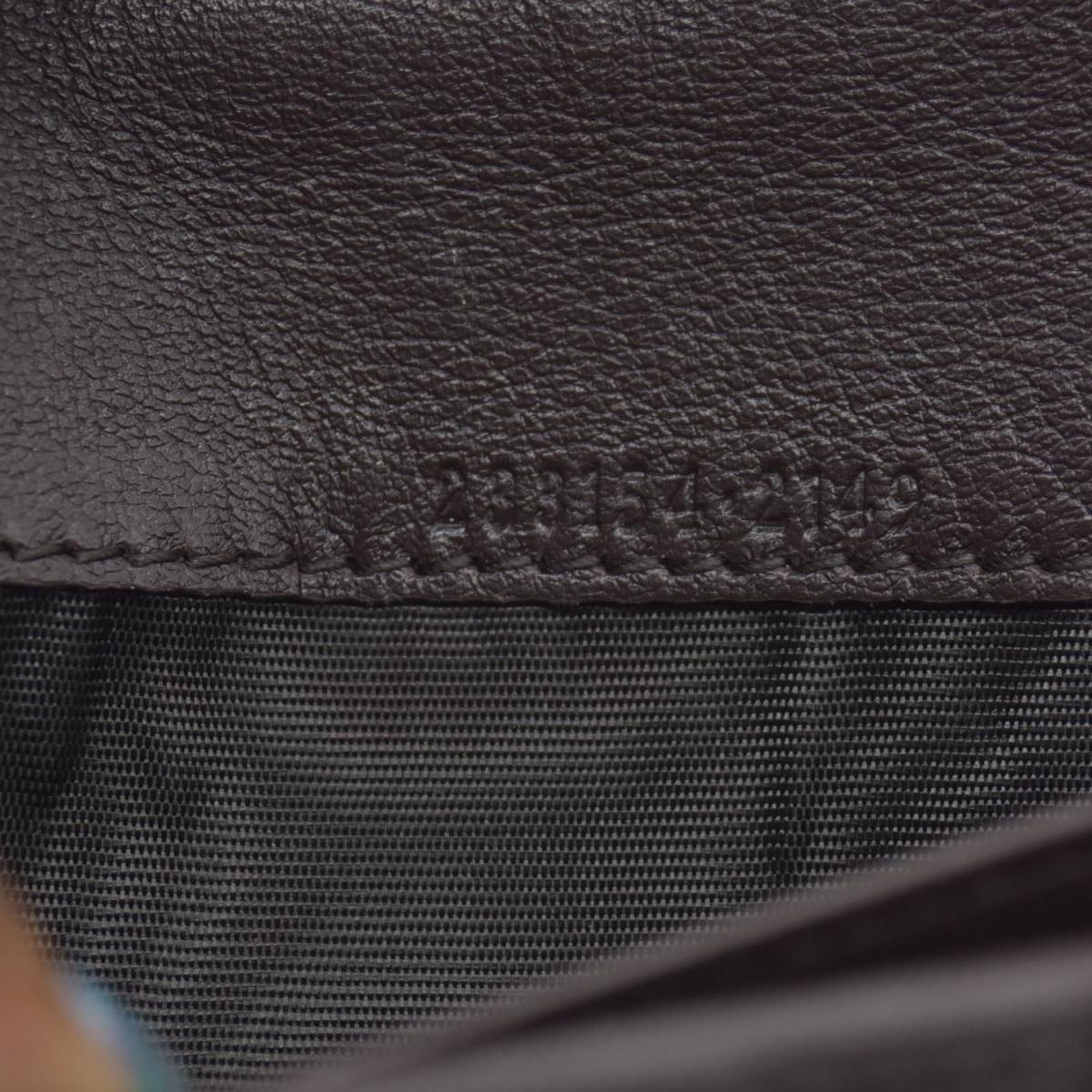 $790 Gucci Guccissima Continental Wallet Dark Brown CONSIGNMENT