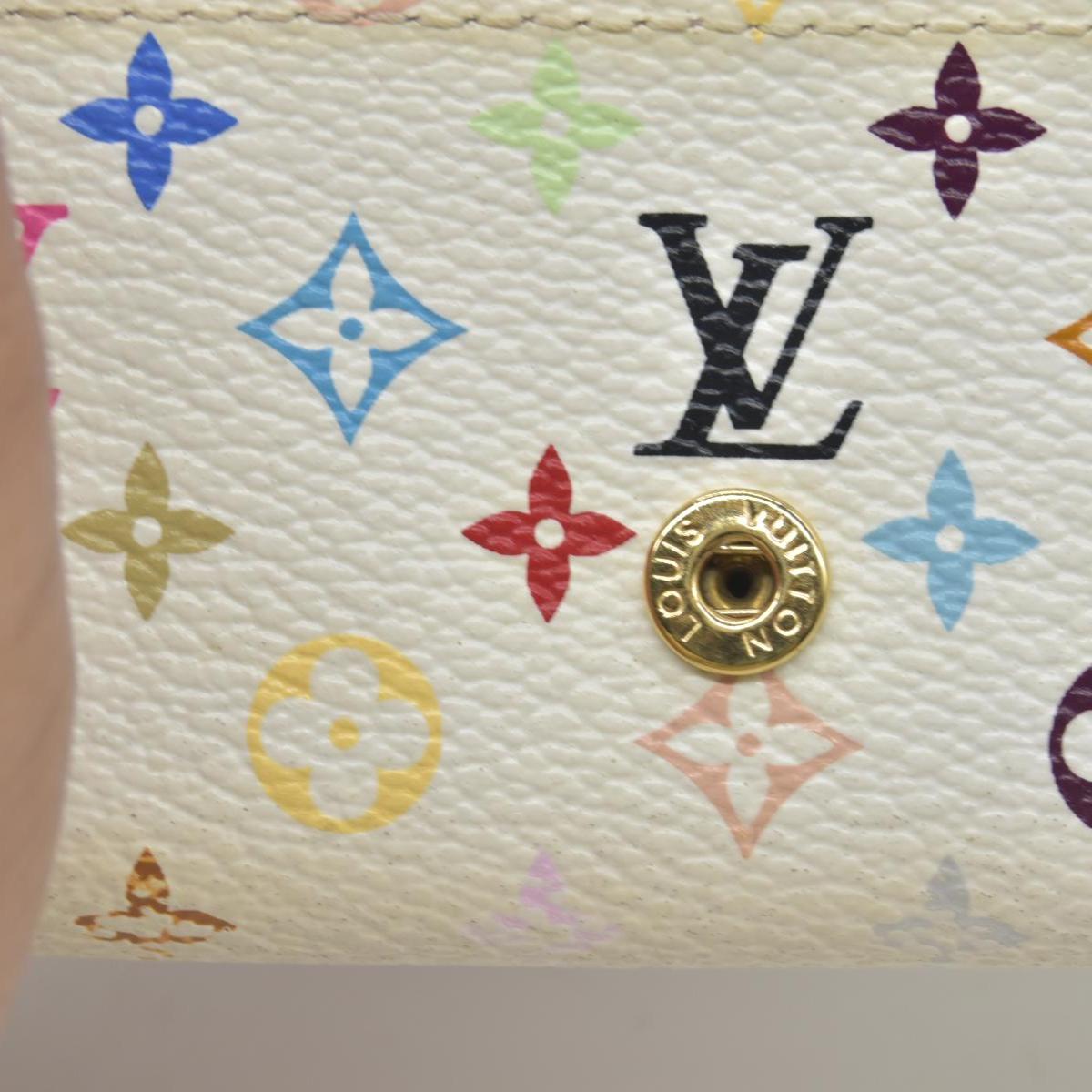 $330 2014 LOUIS VUITTON Monogram Multicolor Multicles 4 Ring Key Case CT3154