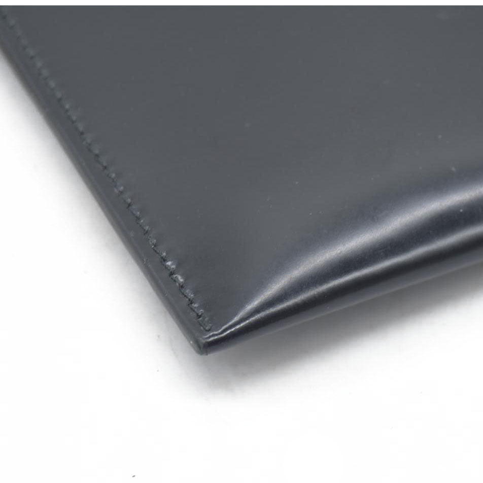$600 Prada Enameled Metal Zipper Pouch CONSIGNMENT