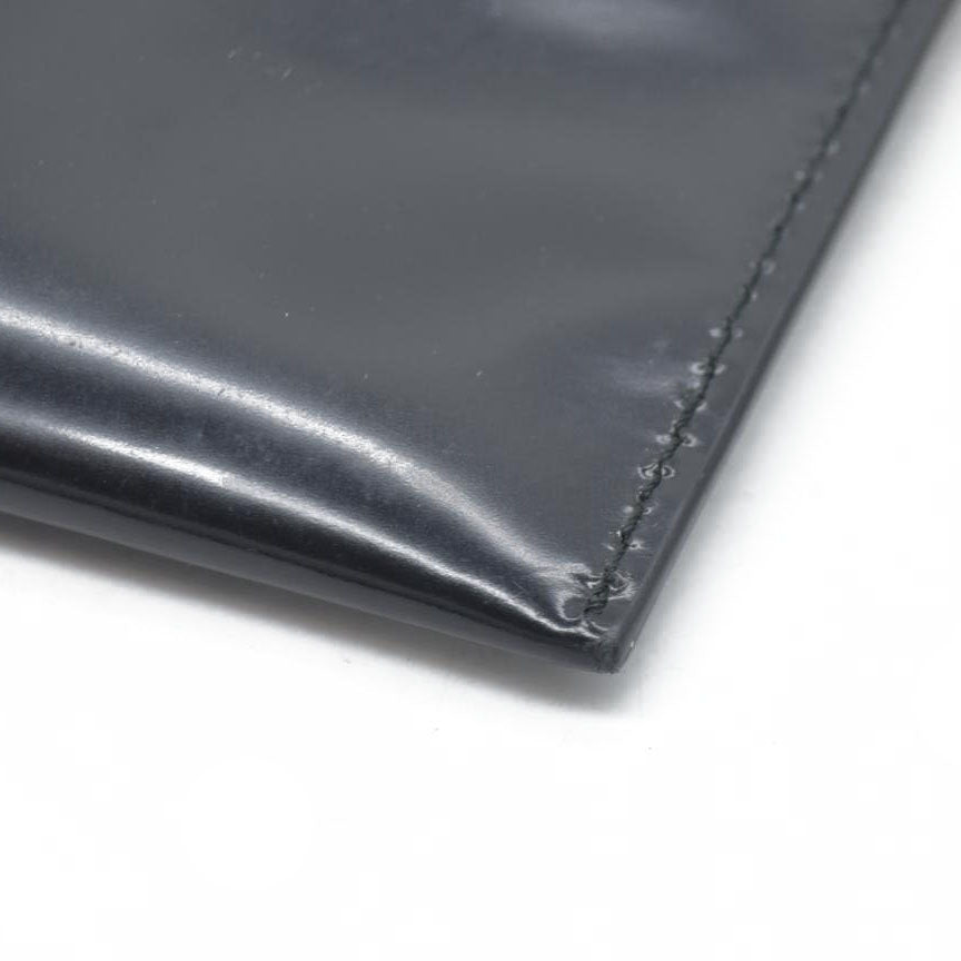 $600 Prada Enameled Metal Zipper Pouch CONSIGNMENT