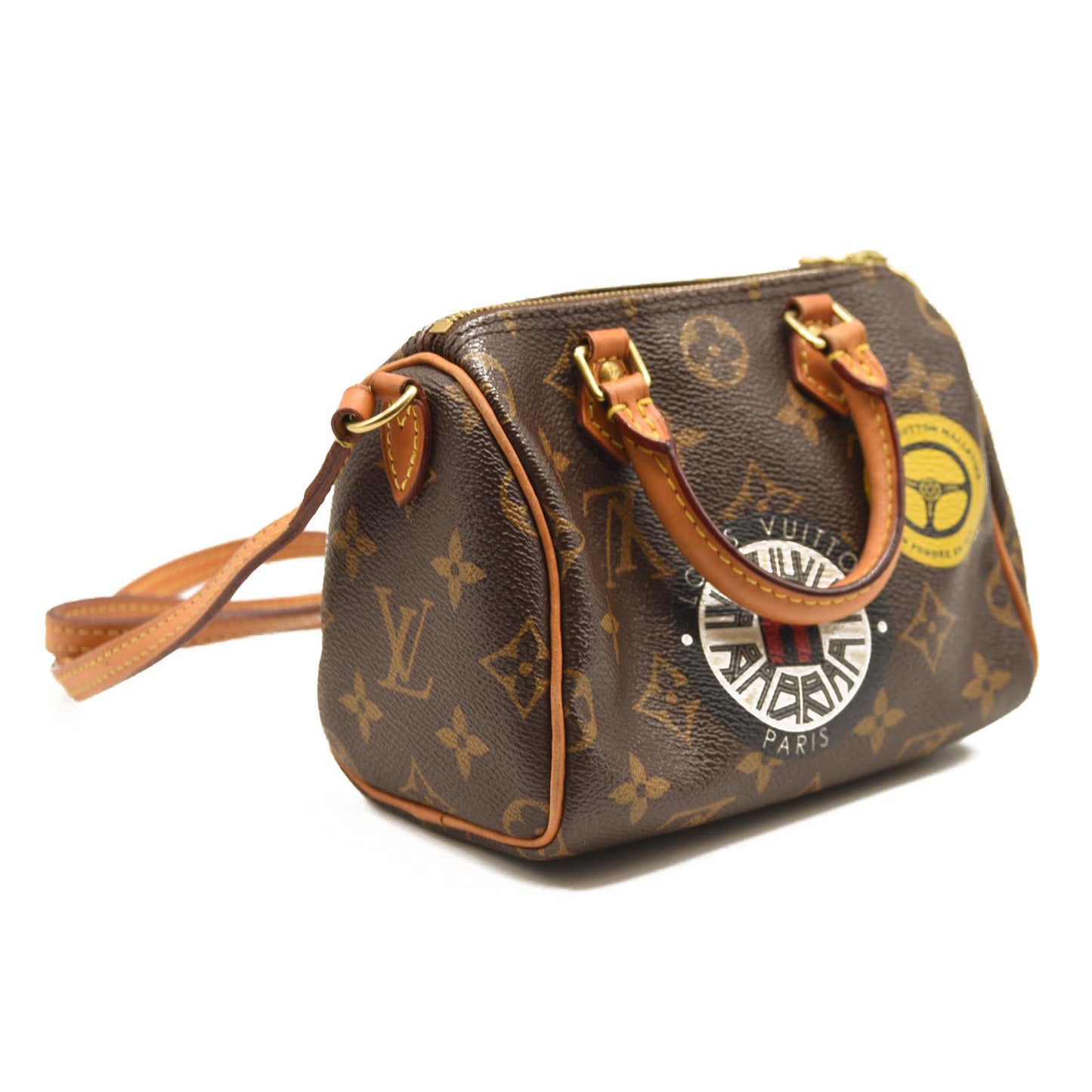 LOUIS VUITTON Monogram World Tour Nano Speedy