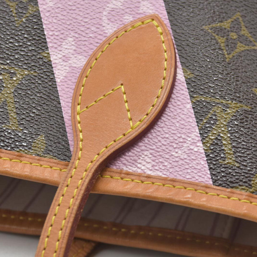 Louis Vuitton  Monogram Maui V Neverfull MM Rose Ballerine SR1195