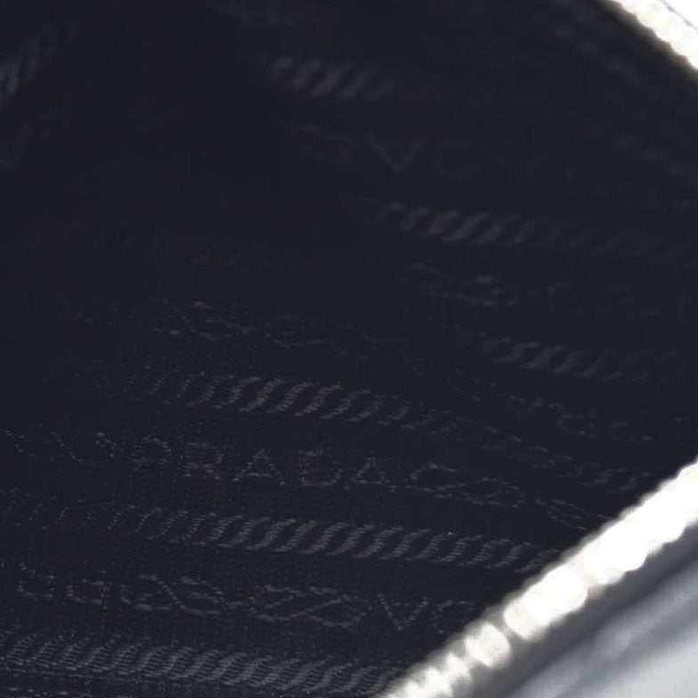$600 Prada Enameled Metal Zipper Pouch CONSIGNMENT