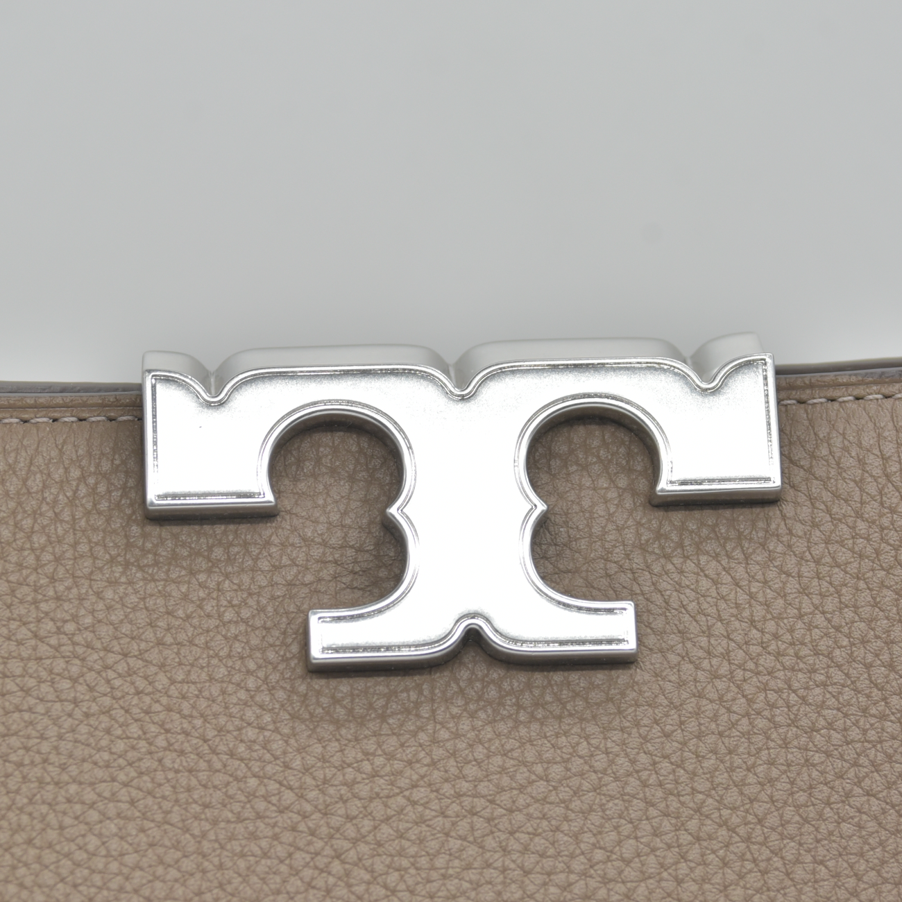 $850 Tory Burch Elanor Pebbled Satchel Wild Mushroom