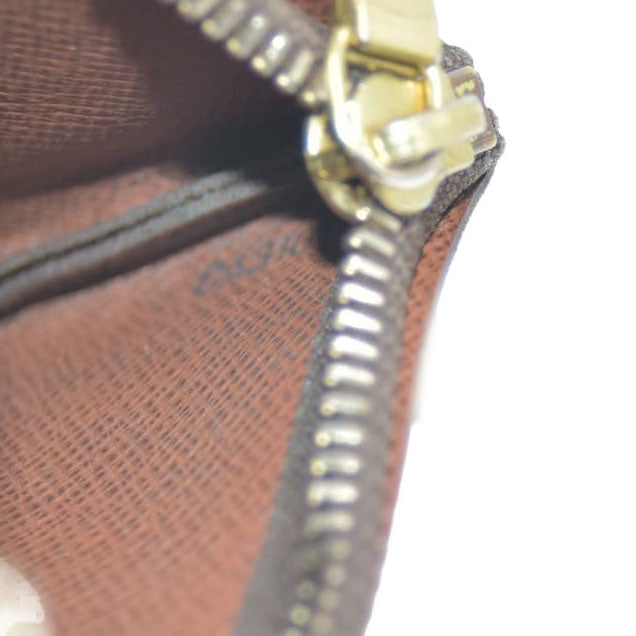 Louis Vuitton Monogram Pochette Cles Wallet Coin Purse Brown CA3101