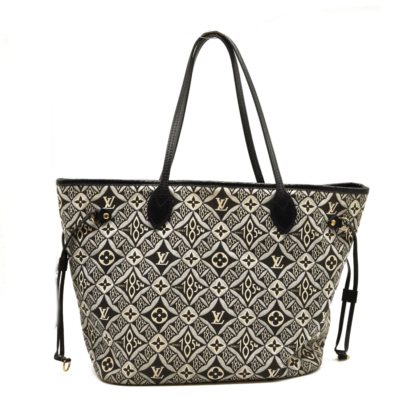 LOUIS VUITTON Jacquard Since 1854 Neverfull MM Grey