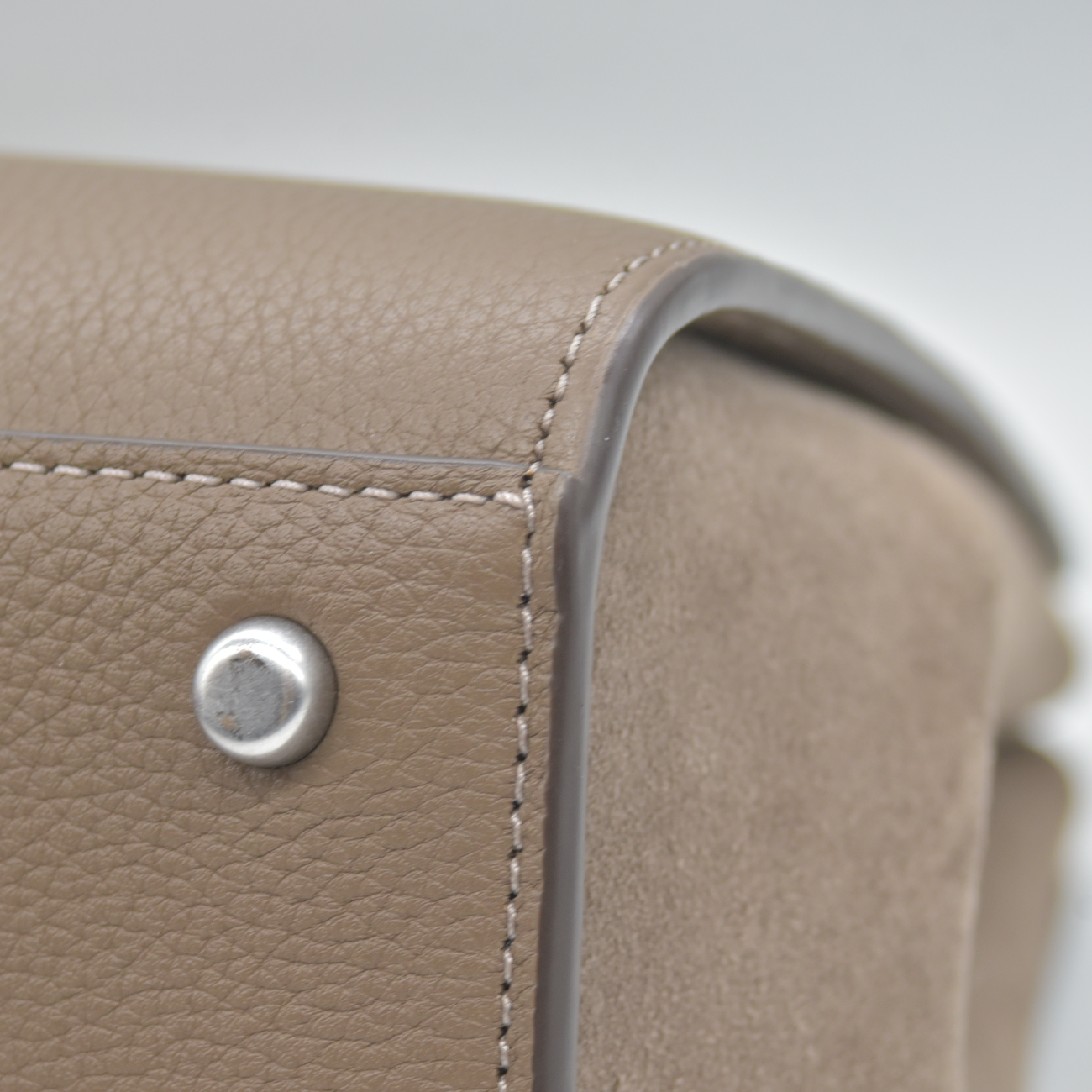 $850 Tory Burch Elanor Pebbled Satchel Wild Mushroom