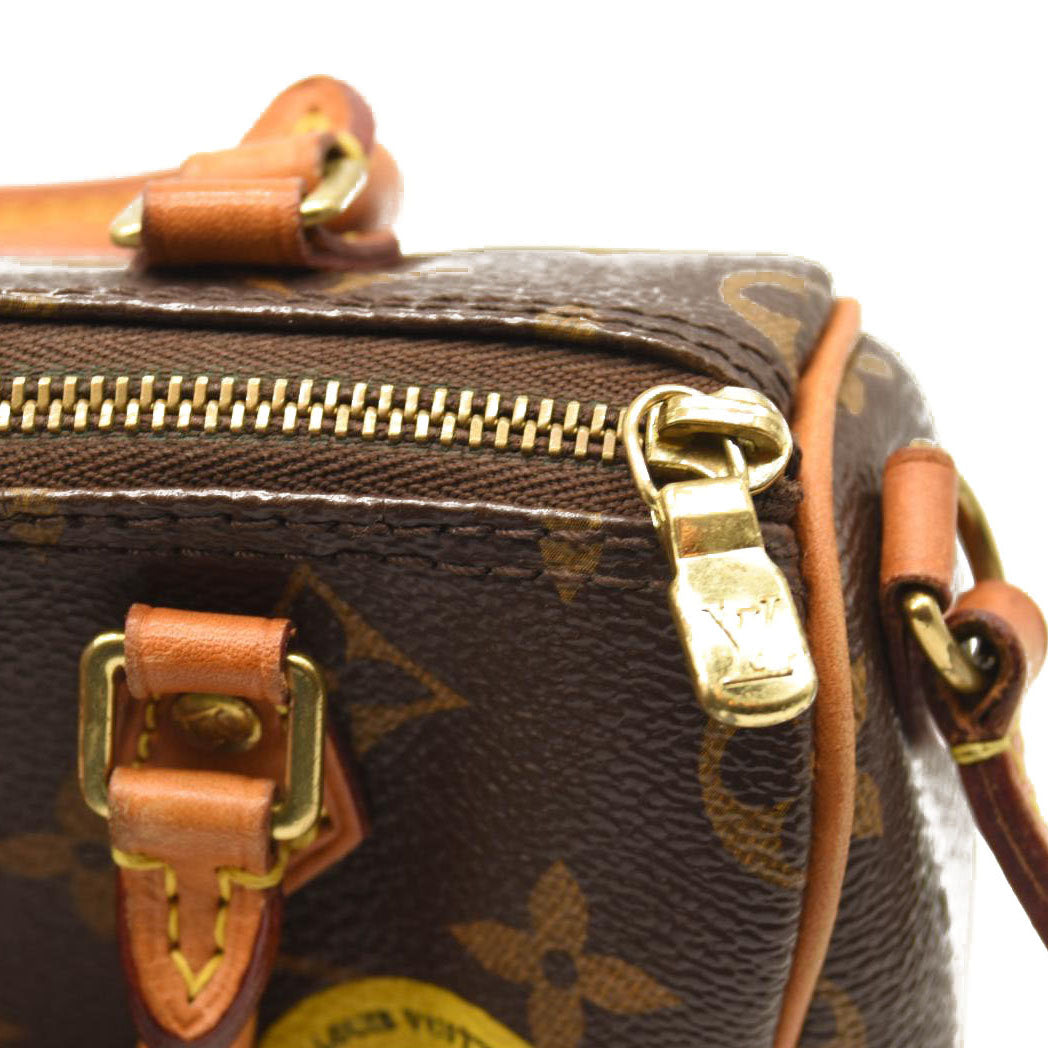 LOUIS VUITTON Monogram World Tour Nano Speedy