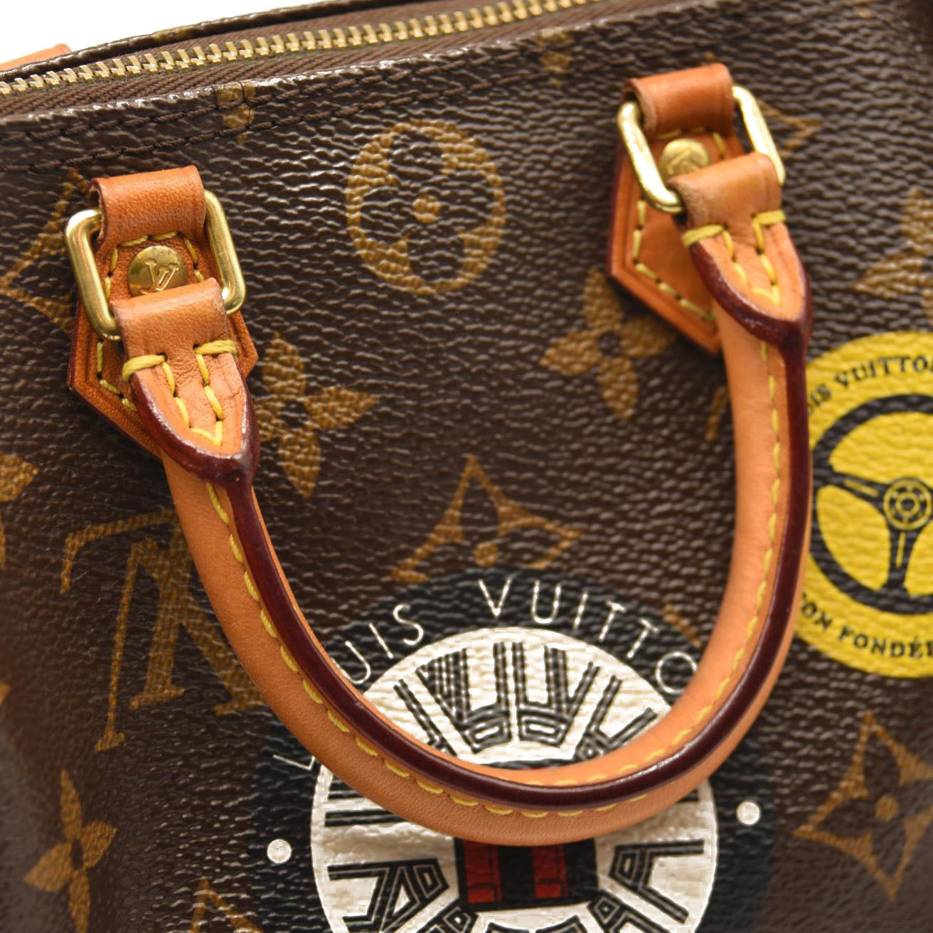 LOUIS VUITTON Monogram World Tour Nano Speedy