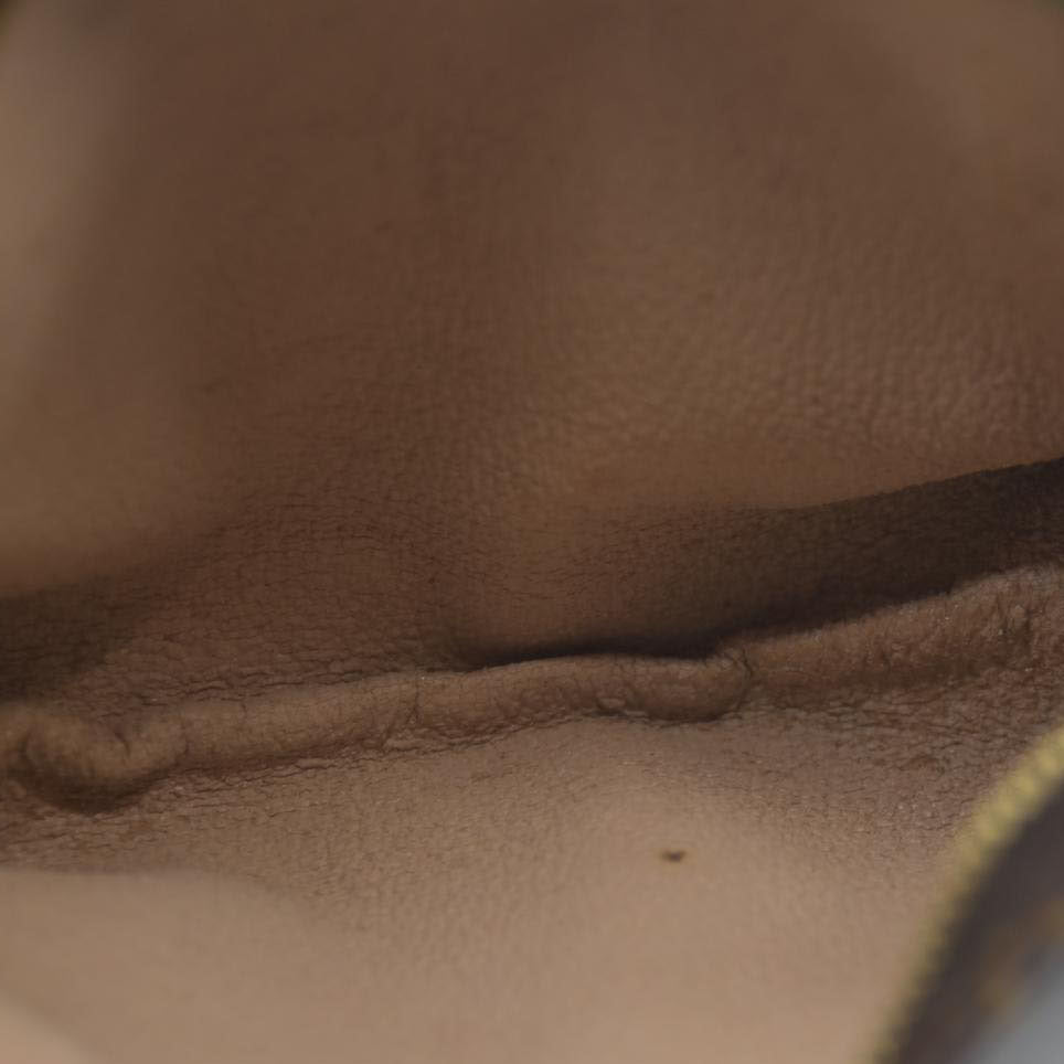 Louis Vuitton Monogram Poche Toilette 15 Cosmetics Pouch Purse Brown MB0080