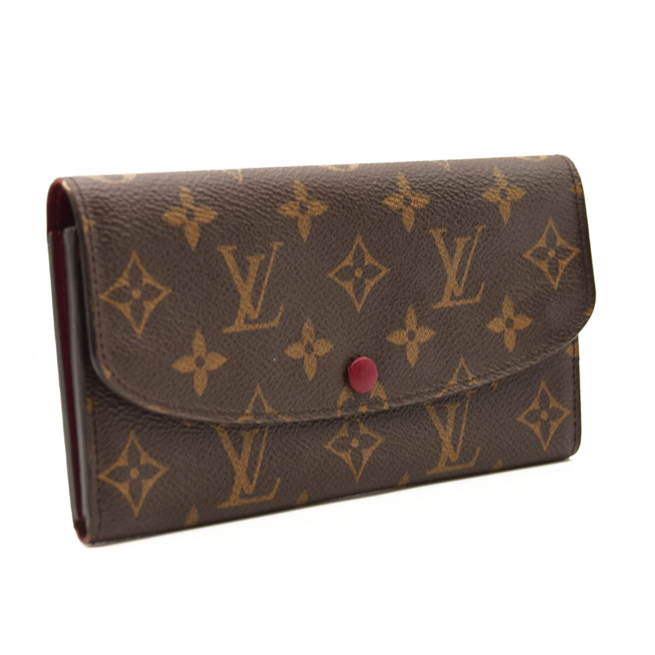 LOUIS VUITTON Monogram Emilie Wallet Fuchsia