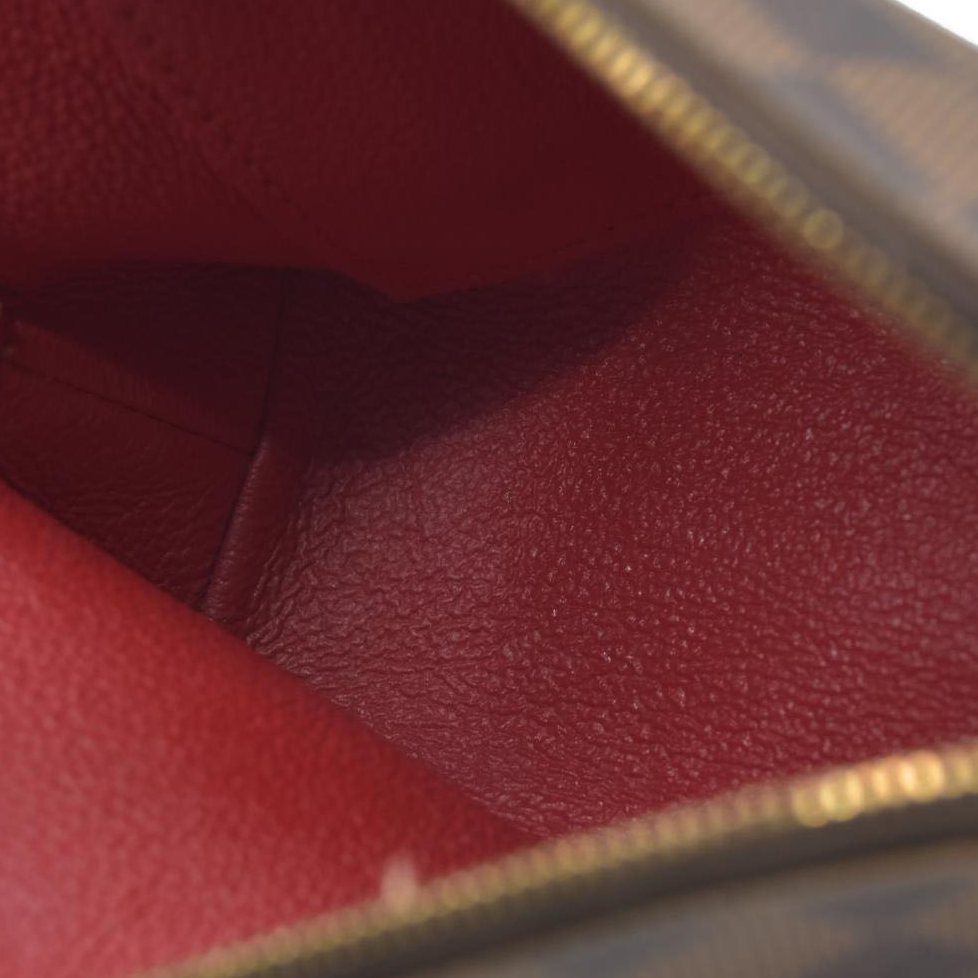 $600 Louis Vuitton Damier Ebene Pochette Demi Ronde Cosmetics Pouch CA0096 2006