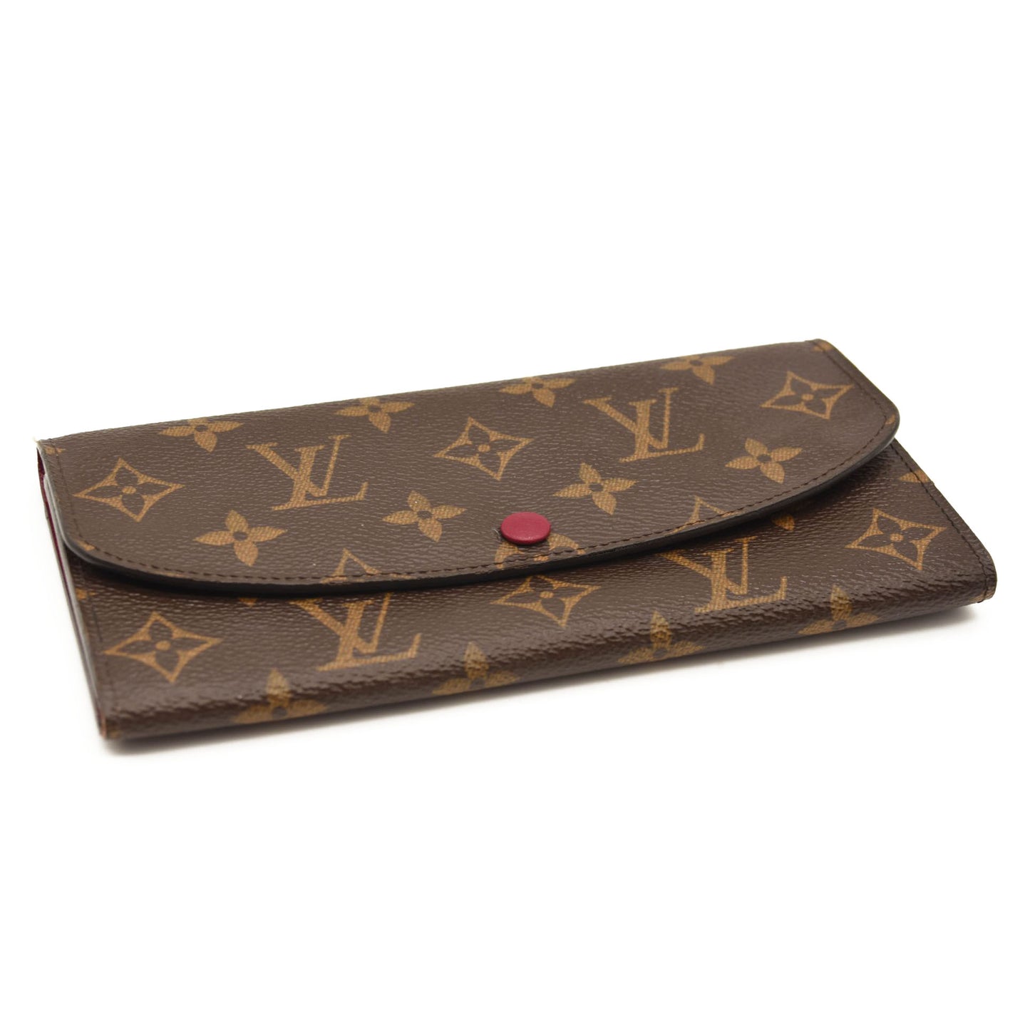 LOUIS VUITTON Monogram Emilie Wallet Fuchsia