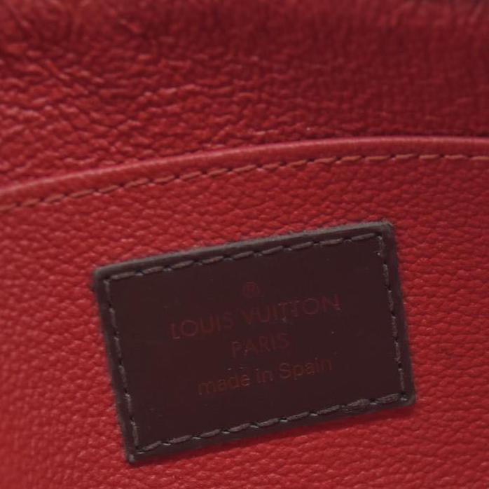 $600 Louis Vuitton Damier Ebene Pochette Demi Ronde Cosmetics Pouch CA0096 2006