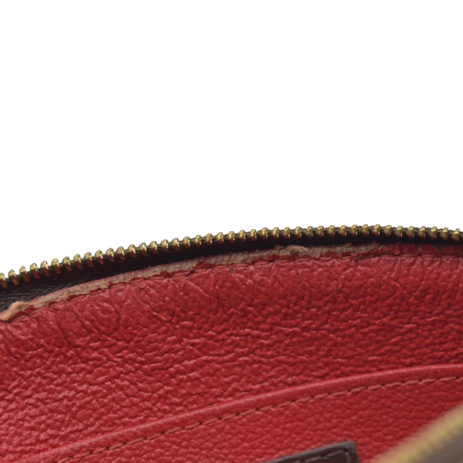 $600 Louis Vuitton Damier Ebene Pochette Demi Ronde Cosmetics Pouch CA0096 2006