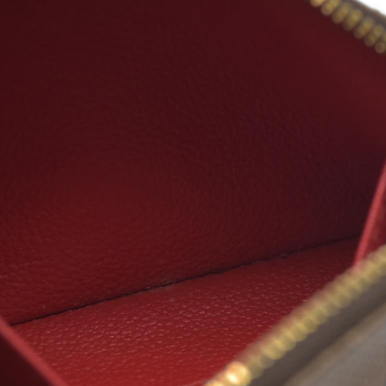 $600 Louis Vuitton Damier Ebene Pochette Demi Ronde Cosmetics Pouch CA0096 2006
