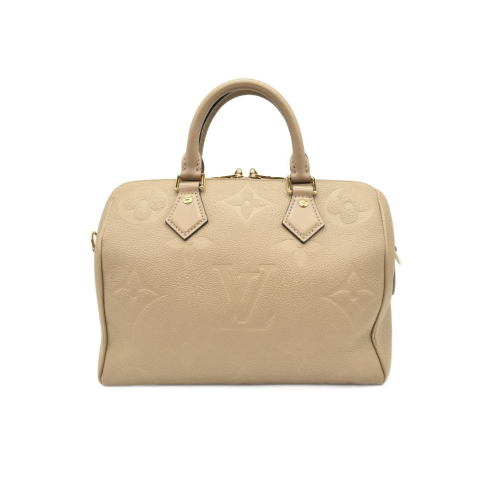 Louis Vuitton Empreinte Monogram Giant Speedy Bandouliere 25 Tourterelle