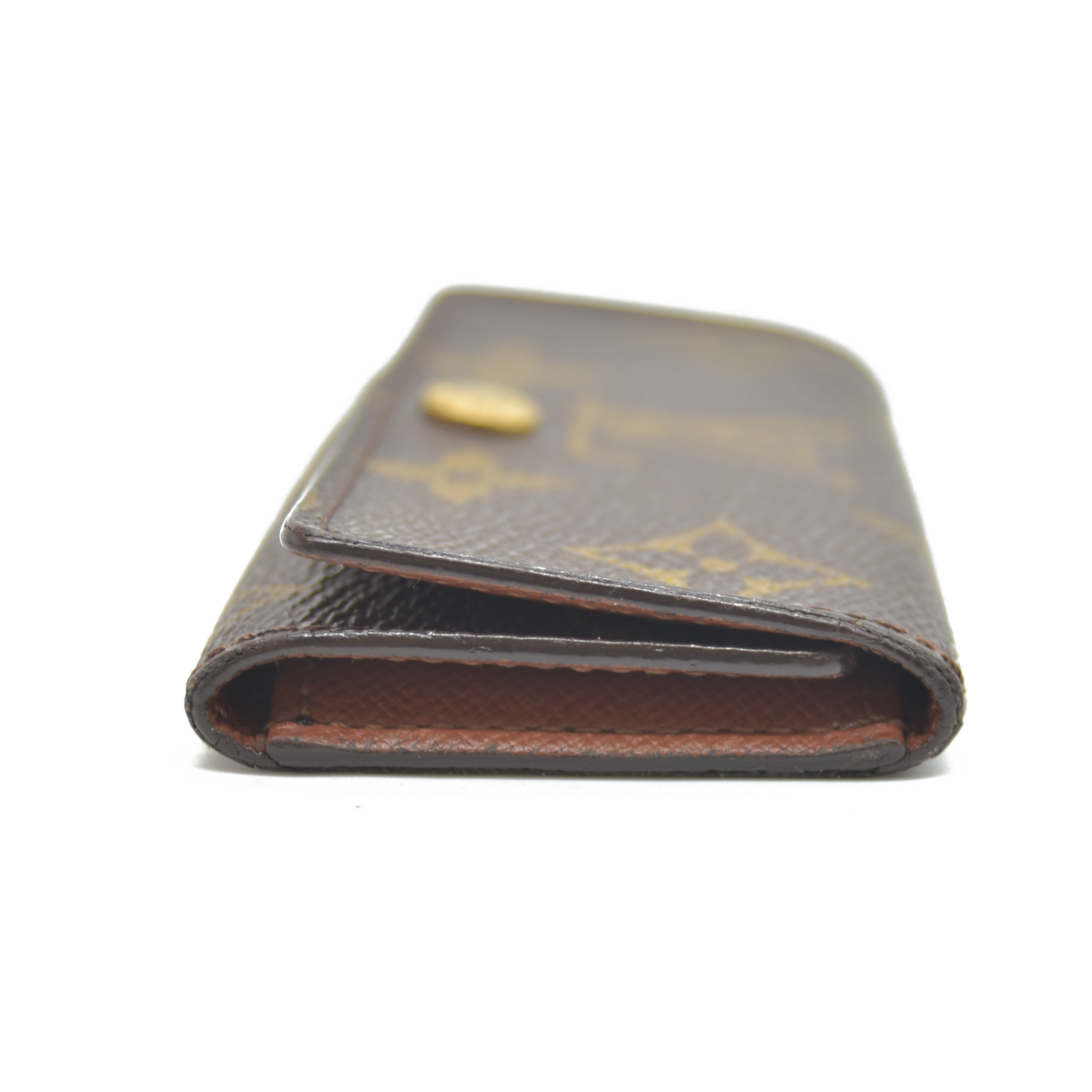 Louis Vuitton Monogram Multicles 4 Ring Key Case Brown TH0050