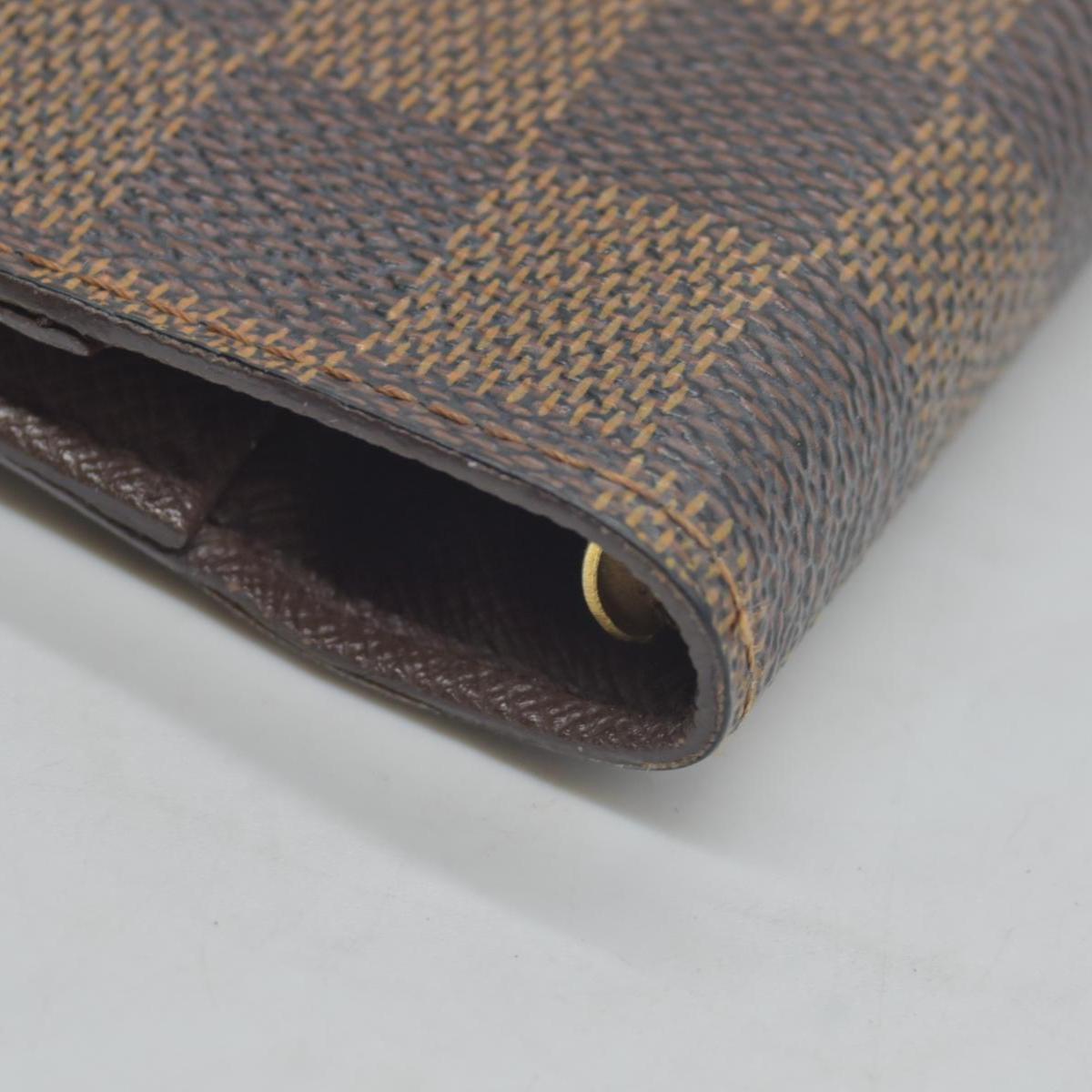 $505 2004 Louis Vuitton Damier Ebene Small Ring Agenda Cover CA0094 CONSIGNMENT