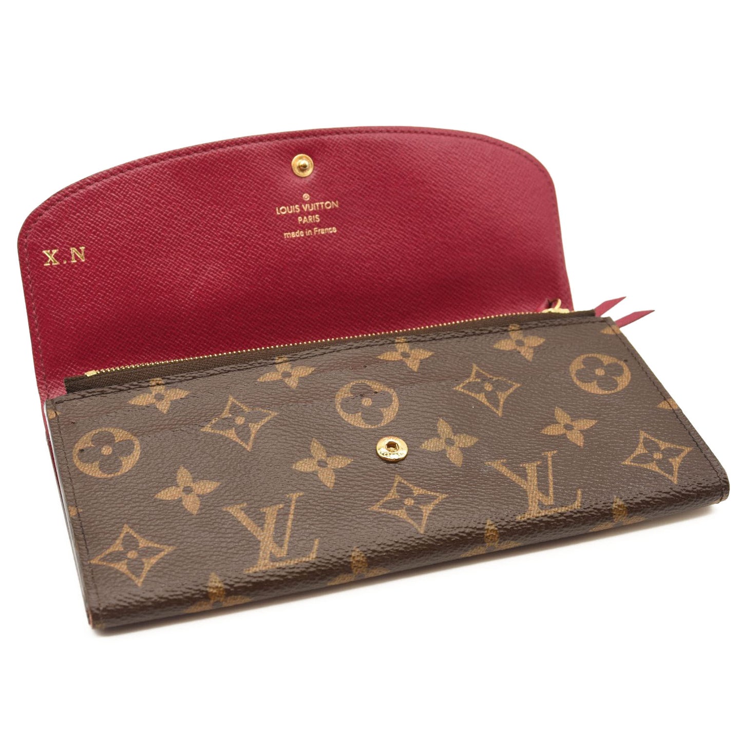 LOUIS VUITTON Monogram Emilie Wallet Fuchsia