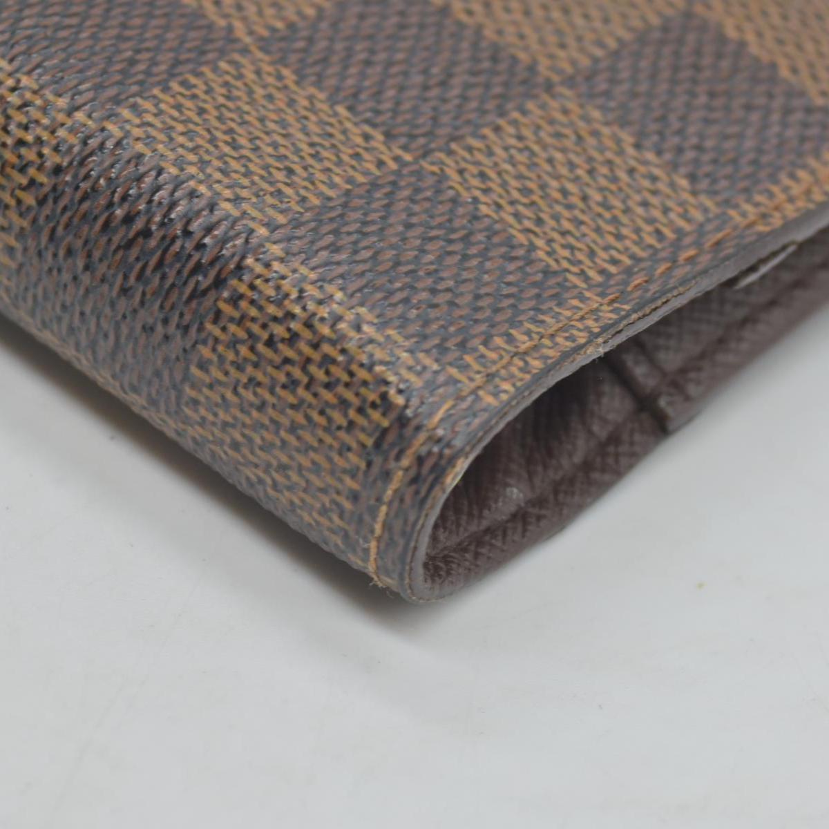$505 2004 Louis Vuitton Damier Ebene Small Ring Agenda Cover CA0094 CONSIGNMENT