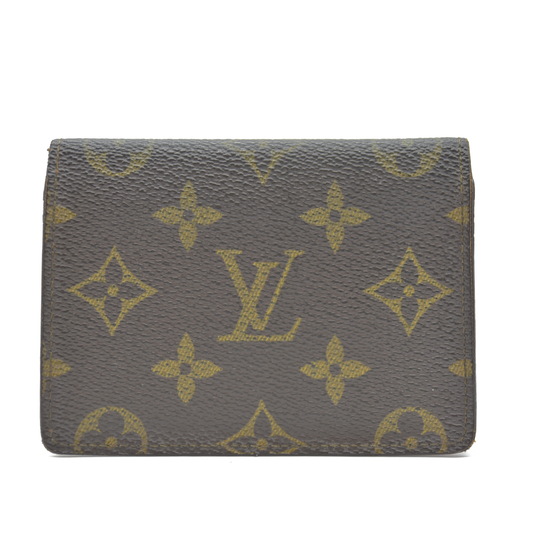 Louis Vuitton Monogram Porte 2 Cartes Vertical Pass Card Case CA0910