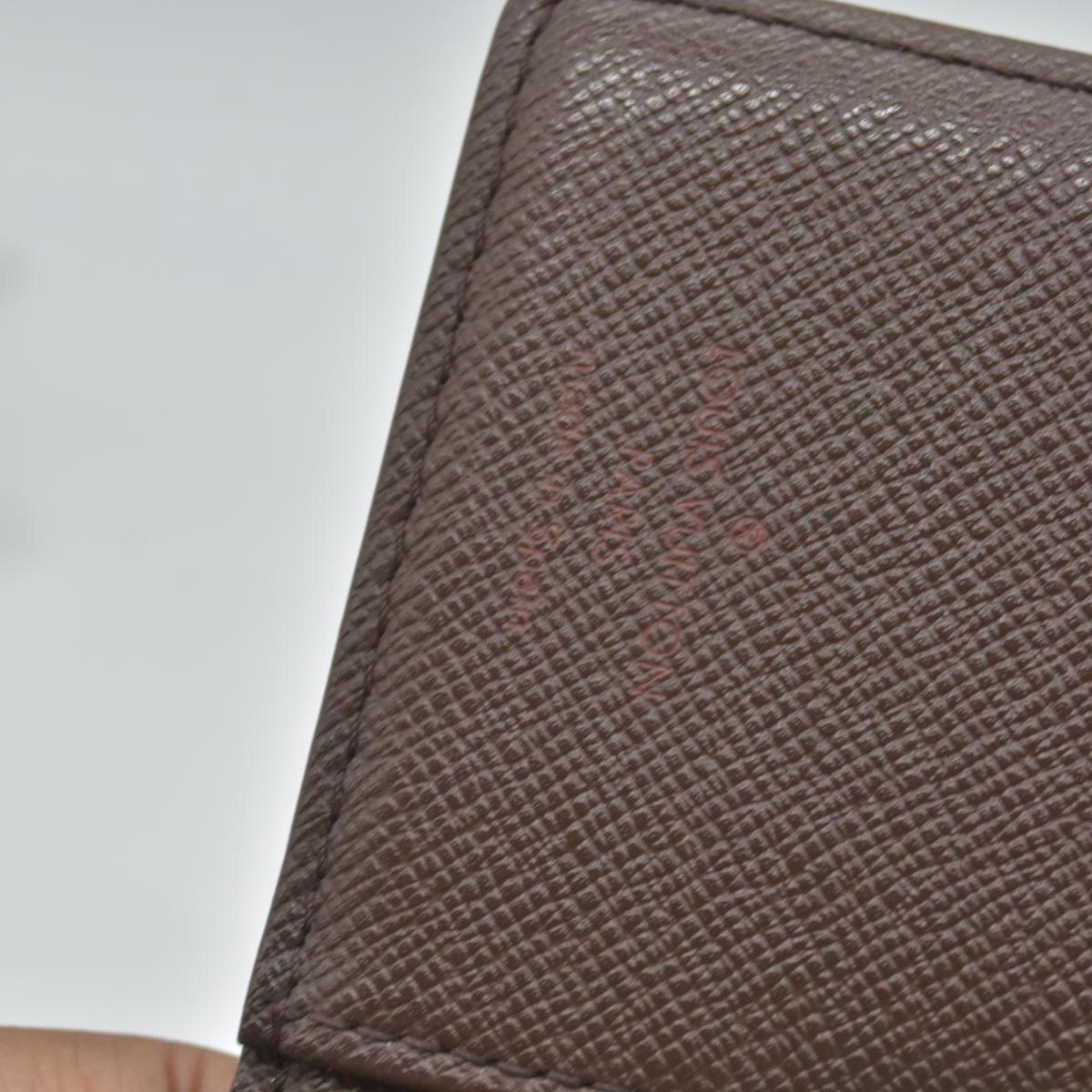 $505 2004 Louis Vuitton Damier Ebene Small Ring Agenda Cover CA0094 CONSIGNMENT