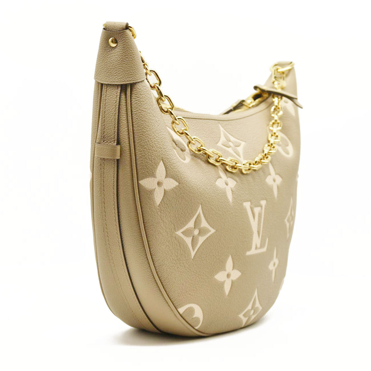 Louis Vuitton  Empreinte Monogram Giant Loop Hobo Dove Gray Cream