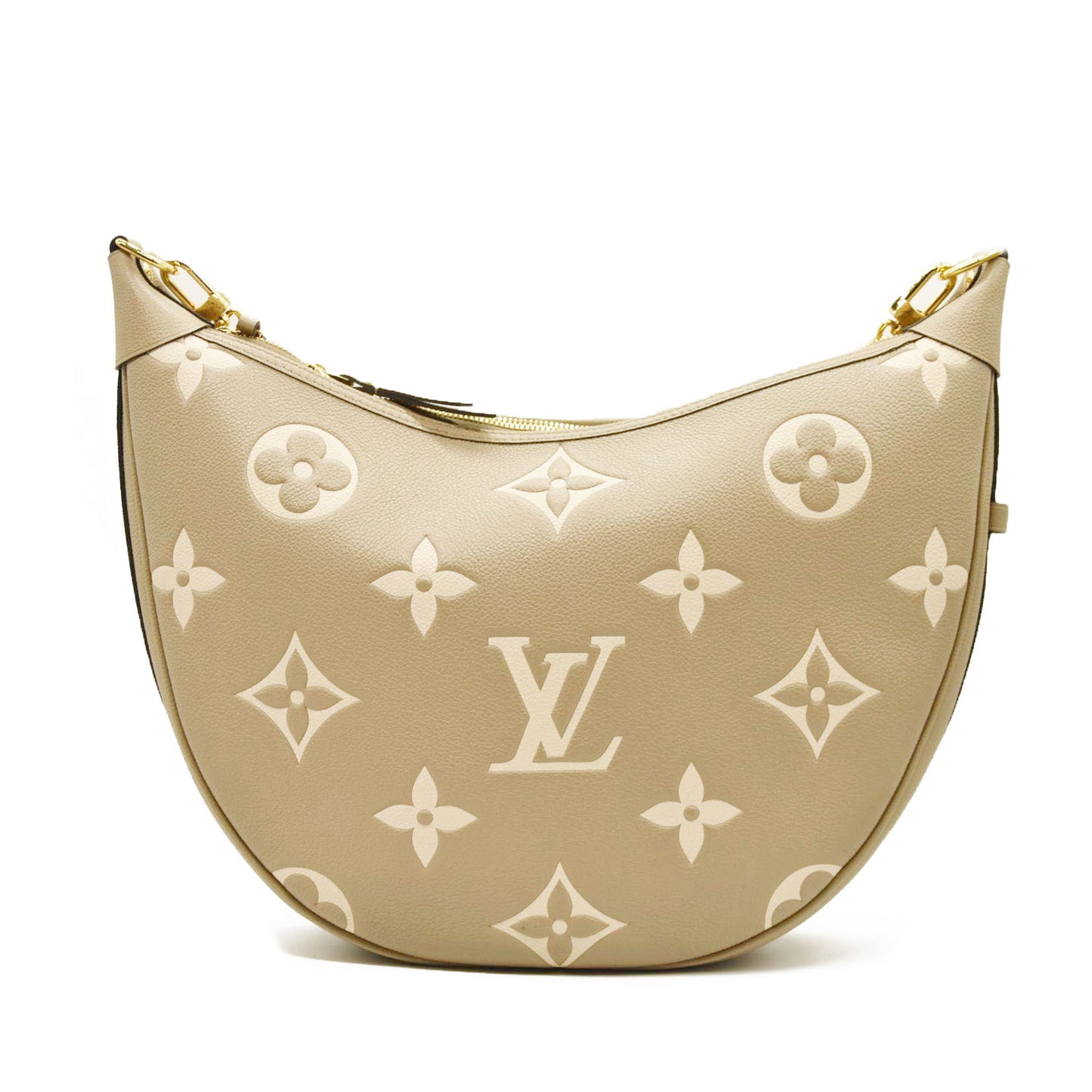 Louis Vuitton  Empreinte Monogram Giant Loop Hobo Dove Gray Cream