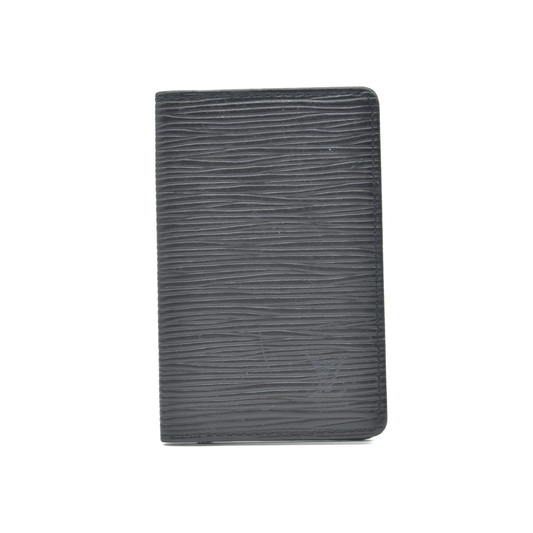 Louis Vuitton Epi De Poche Leather Pass Card Case Black CA1908