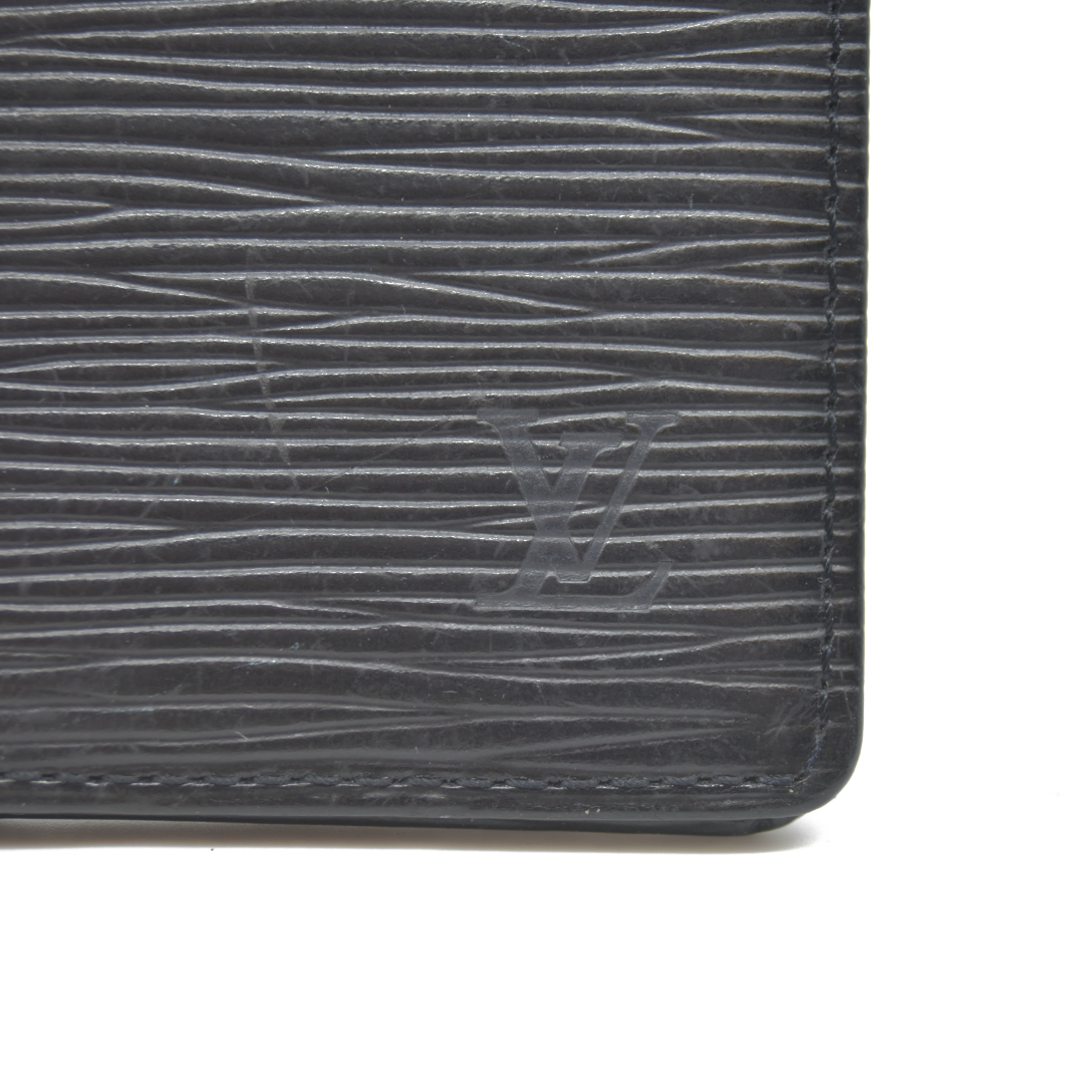 Louis Vuitton Epi De Poche Leather Pass Card Case Black CA1908