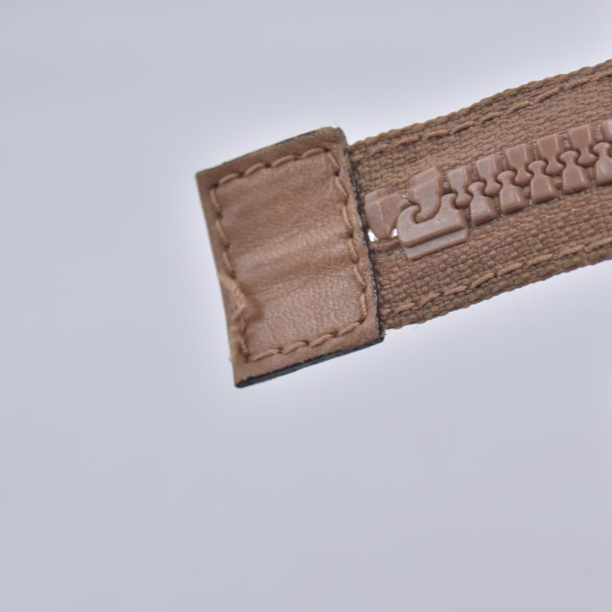 $550 CELINE C Sulky & Horse Carriage Canvas Clutch Pouch Tan Brown CONSIGNMENT 10021519
