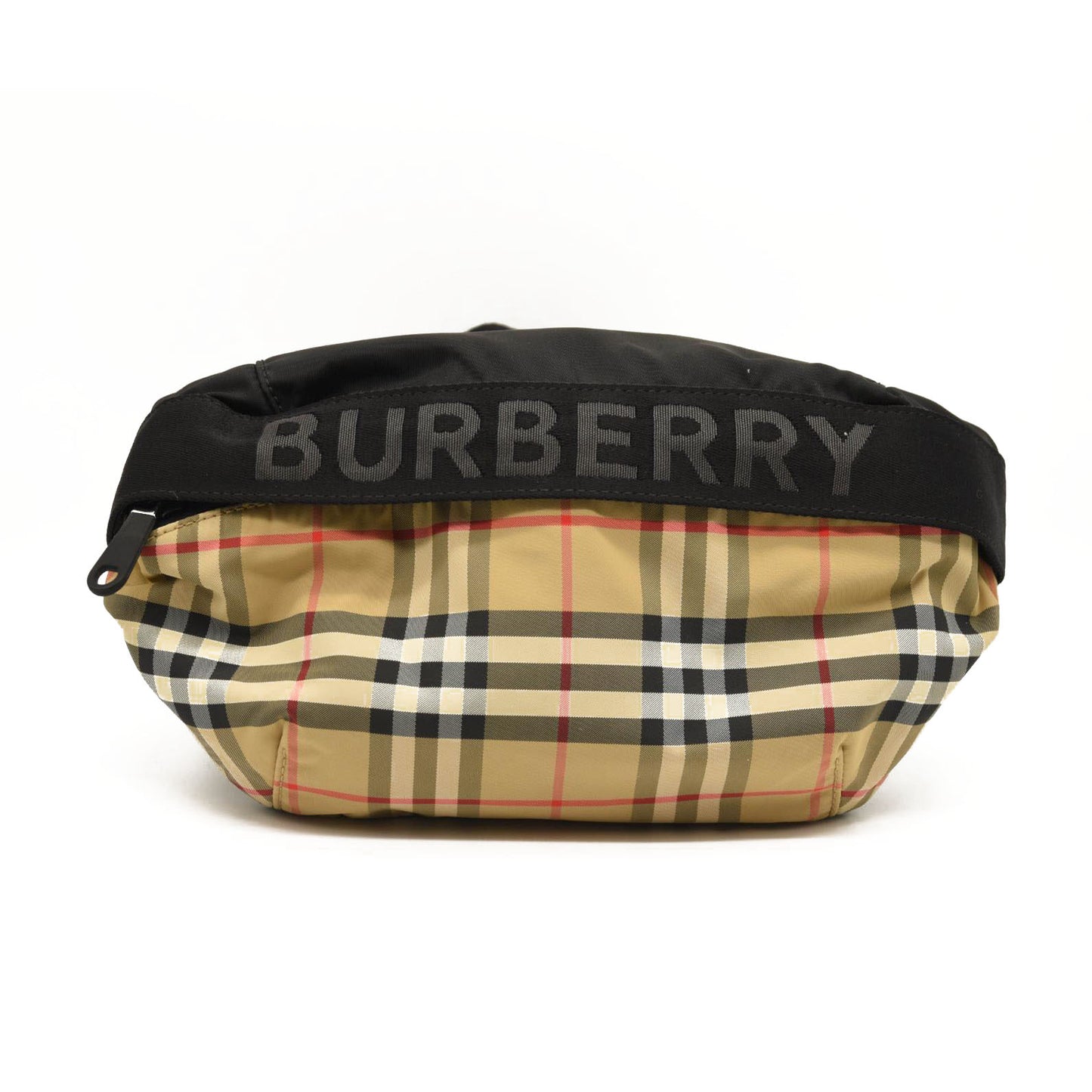 BURBERRY Nylon Vintage Check Sonny Bum Bag Archive Beige Black