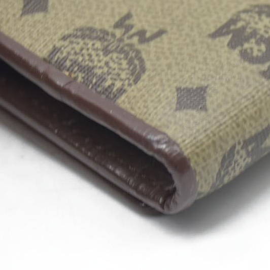 $380 MCM Logo Visetos PVC Leather 6 Ring Key Case Beige