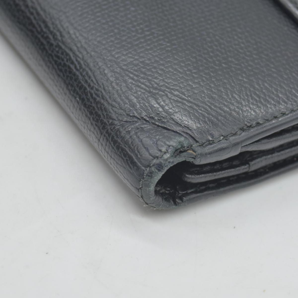$925 2010 Chanel Grained Calfskin CC Button Long Wallet Black CONSIGNMENT